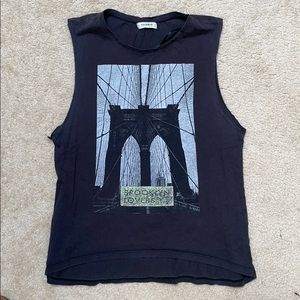 Edgy muscle tee